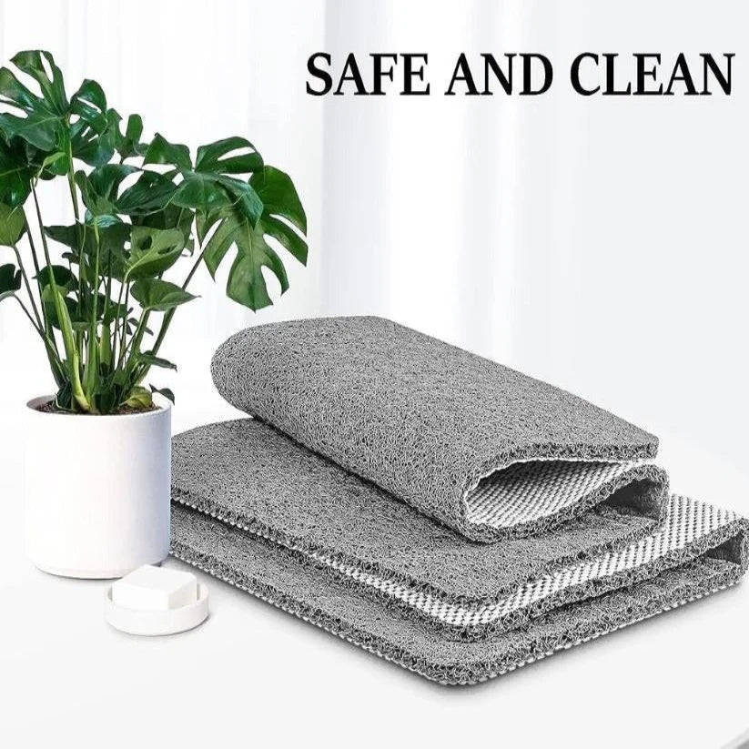 Shower Mat Non-Slip Loofah Texture Fast Drying