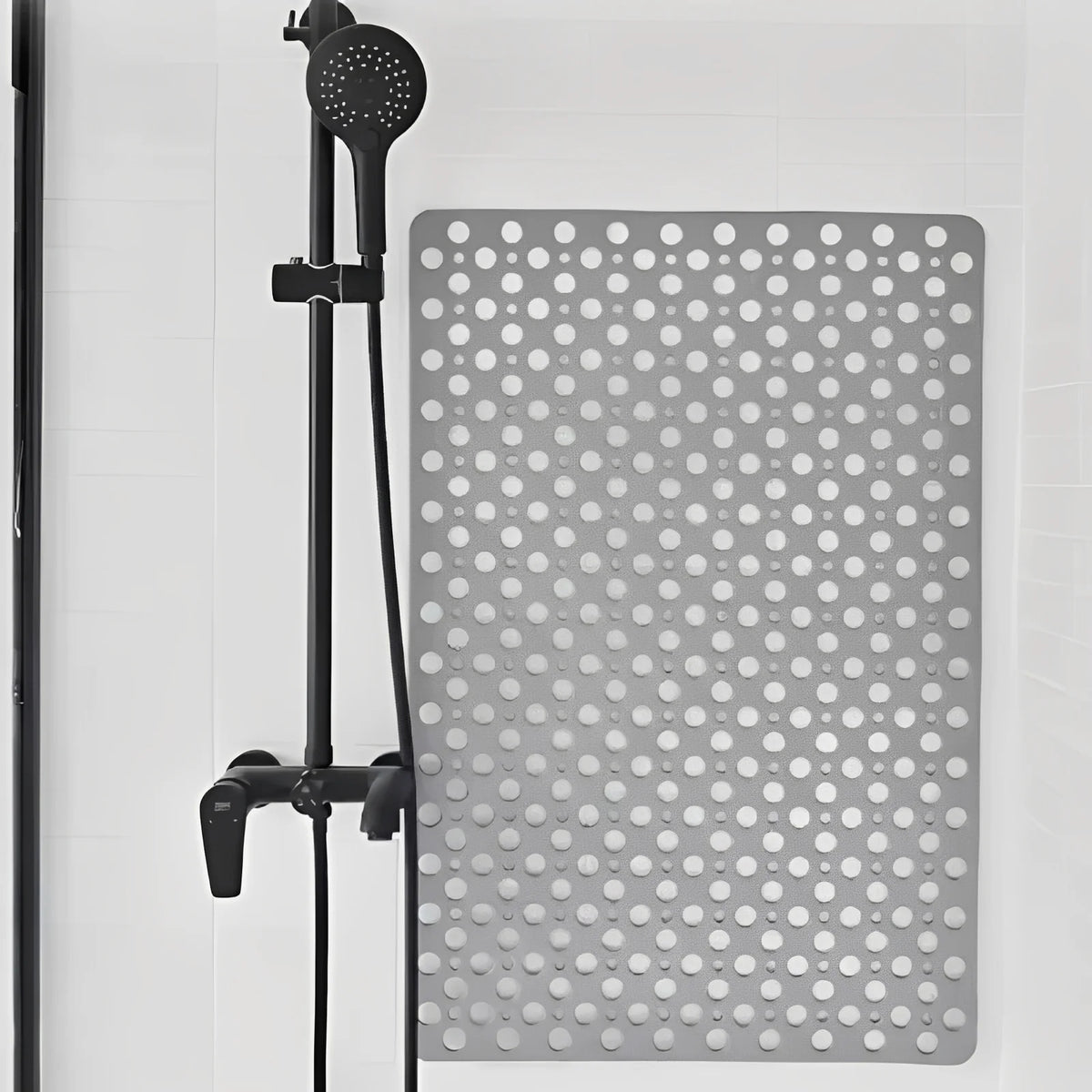 Shower Mat Suction Cup Grid & Drainage Holes
