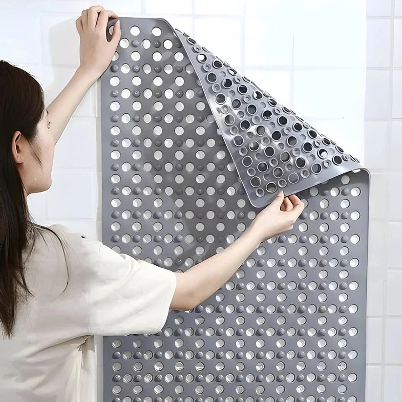 Shower and Bath Mat Textured Non-Slip Suction Backing