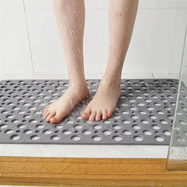 Shower and Bath Mat Textured Non-Slip Suction Backing
