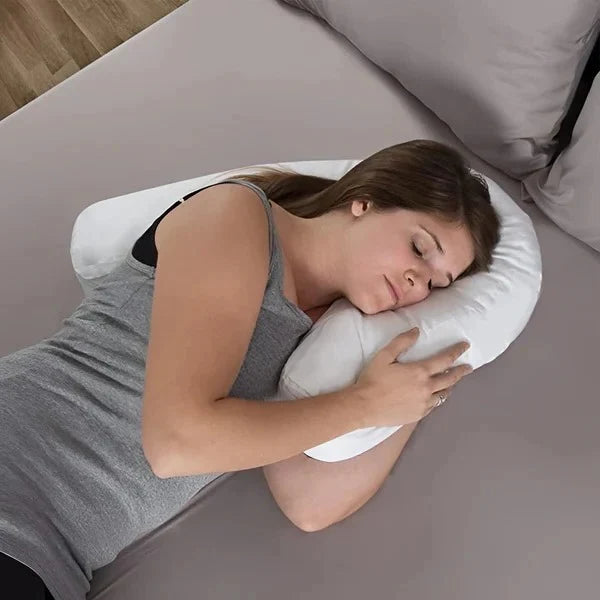 Side Sleeper Pillow Contoured Memory Foam Ear Hole