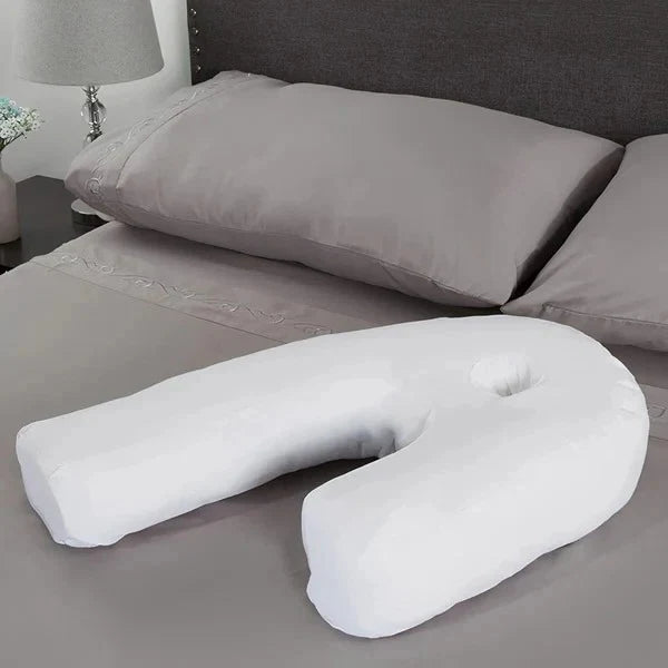 Side Sleeper Pillow Contoured Memory Foam Ear Hole