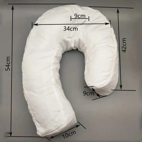 Side Sleeper Pillow Contoured Memory Foam Ear Hole