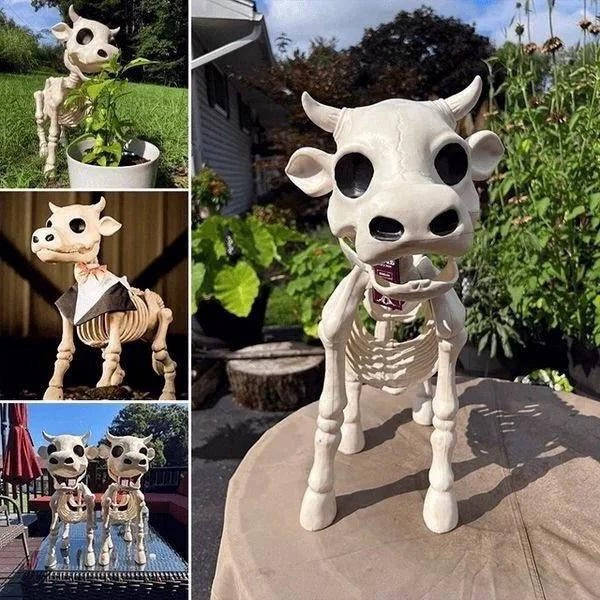 Skeleton Decoration Cow & Horse Realistic Weatherproof Resin