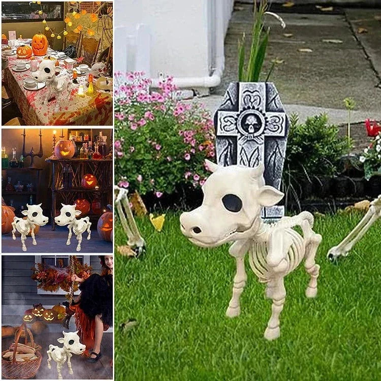 Skeleton Decoration Cow & Horse Realistic Weatherproof Resin