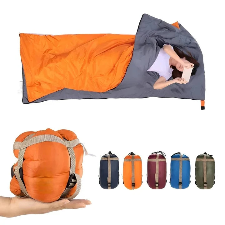 Sleeping Bag Lightweight Water-Resistant Nylon Convertible