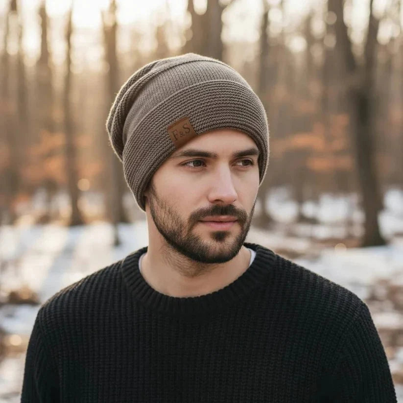 Slouch Beanie Lightweight Acrylic Form-Hugging Ear-Covering