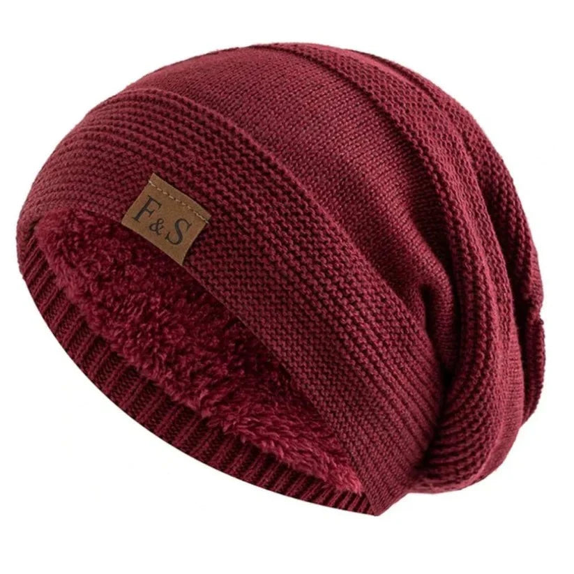 Slouch Beanie Lightweight Acrylic Form-Hugging Ear-Covering