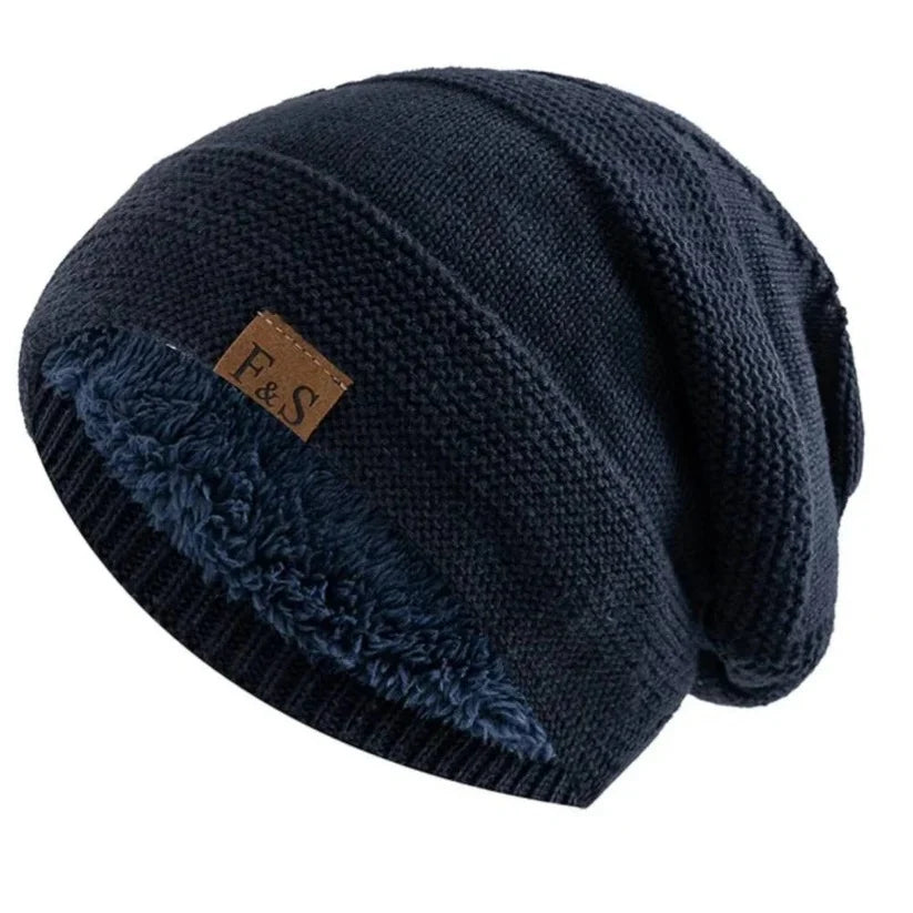 Slouch Beanie Lightweight Acrylic Form-Hugging Ear-Covering