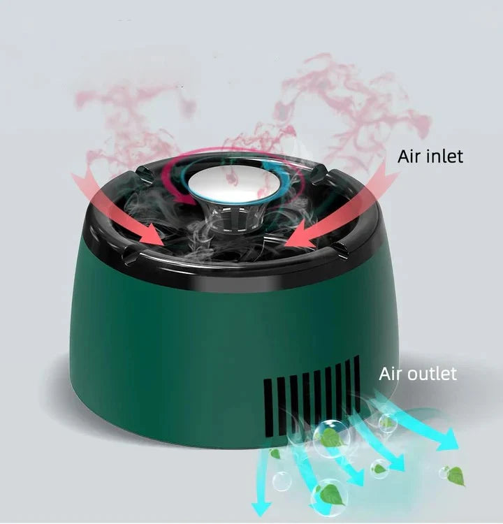 Smokeless Ashtray USB Rechargeable Activated Carbon Filter