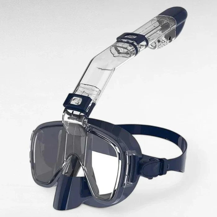 Snorkeling Mask Panoramic Lens Dry-Top Snorkel Adjustable Strap