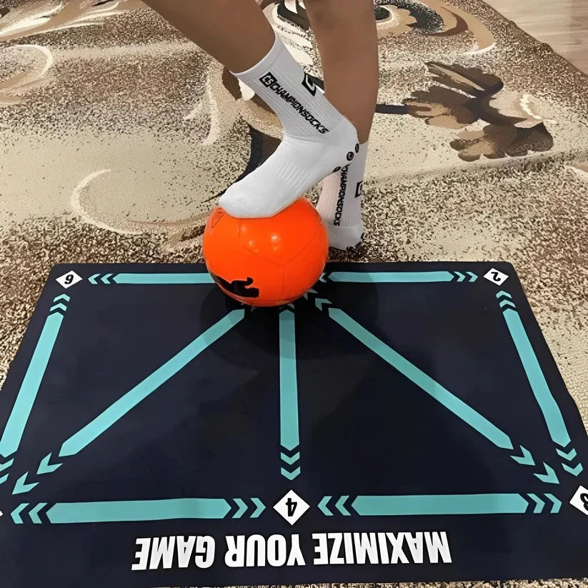Soccer Training Kit Compact Mat & Grip Socks