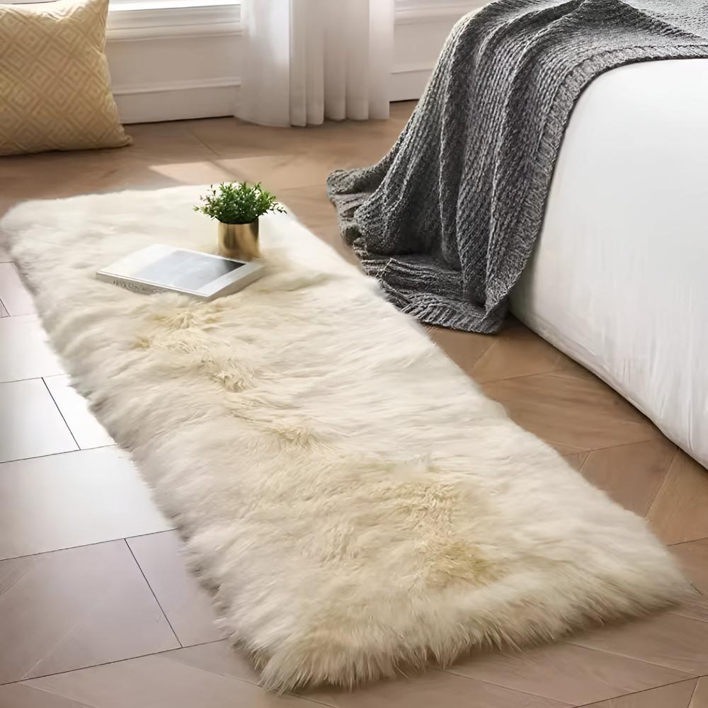 Sofa Cover Plush Faux Fur Anti-Slip Pet Hair Resistant