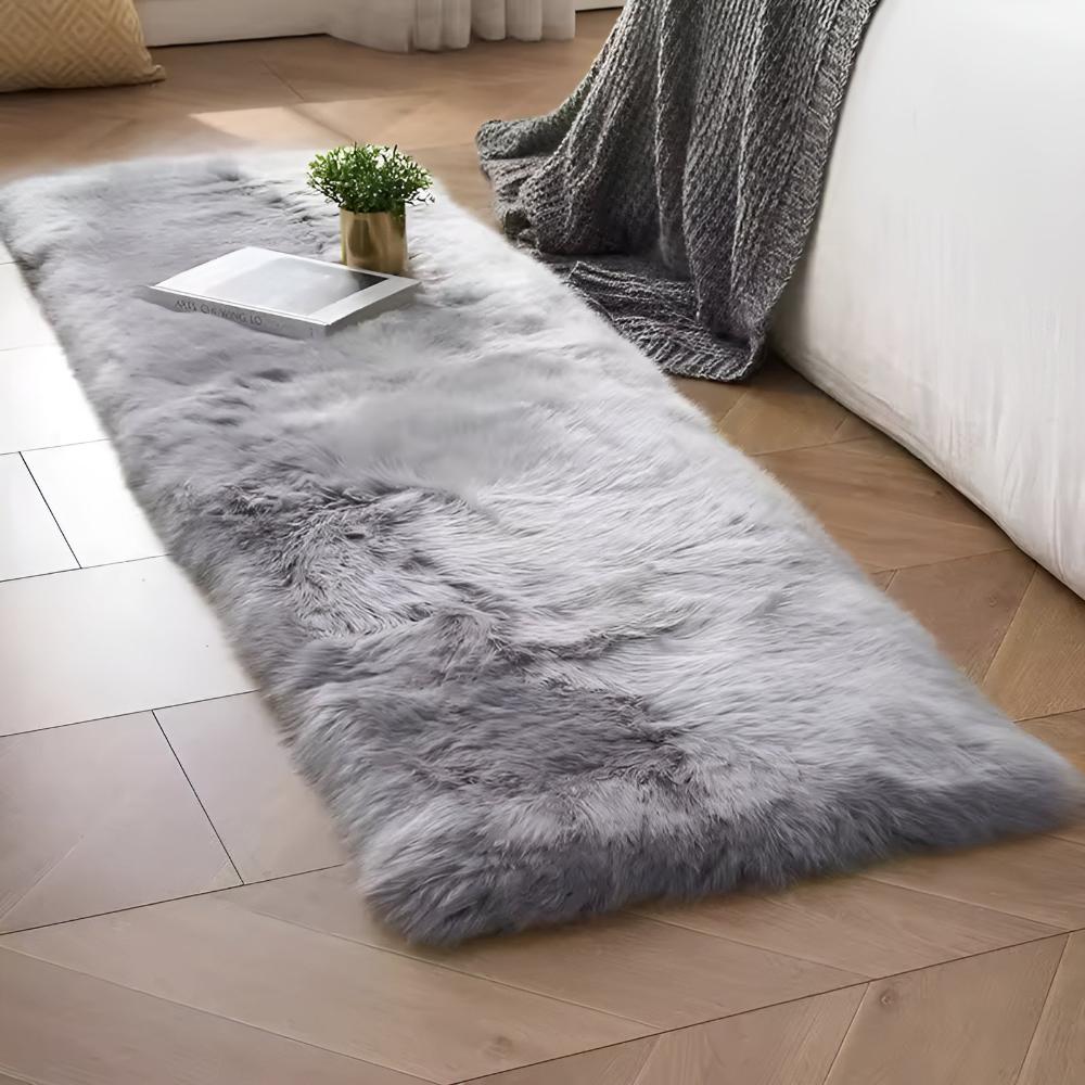 Sofa Cover Plush Faux Fur Anti-Slip Pet Hair Resistant