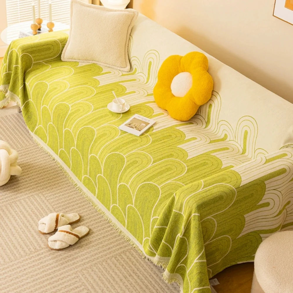 Sofa Cover Rainbow Arches Chenille Machine Washable