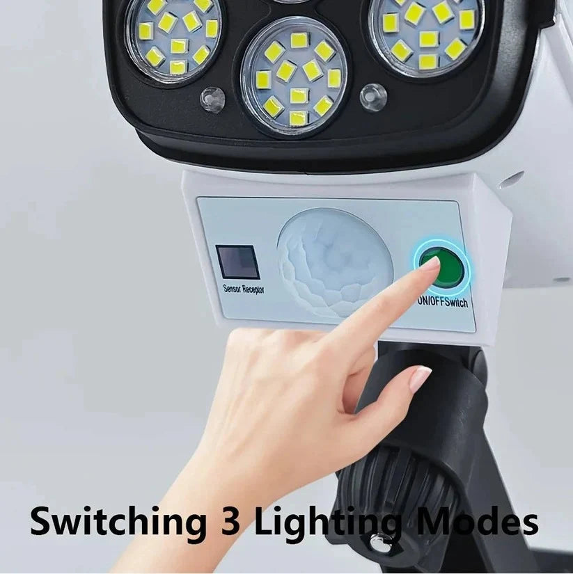 Solar Floodlight 2000 Lumens Motion-Activated & Remote