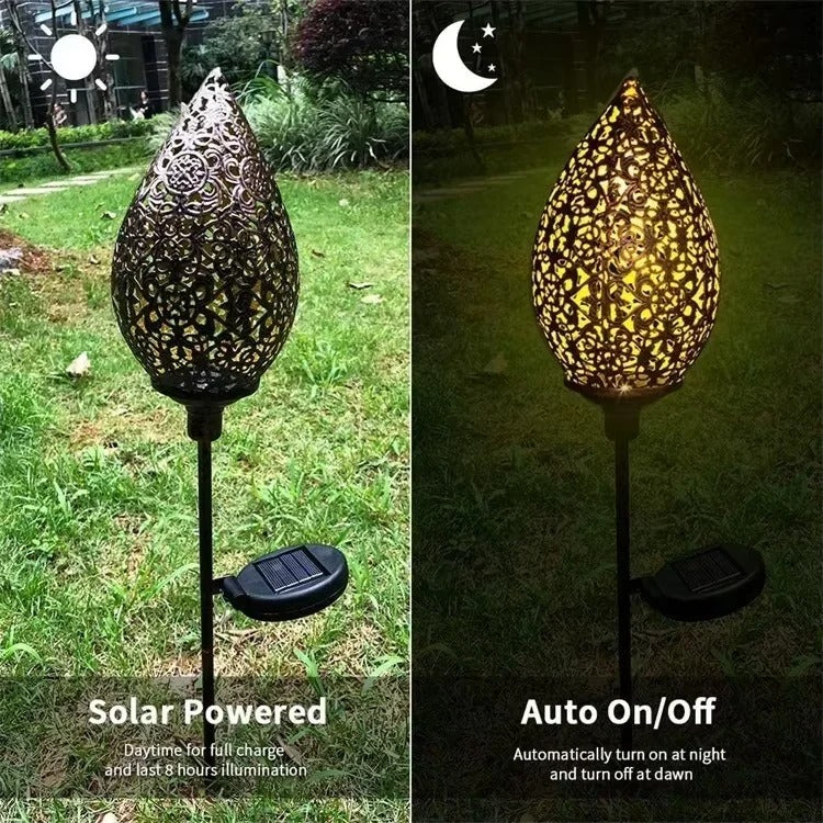 Solar Garden Light Automatic Dusk-to-Dawn Weather-Resistant