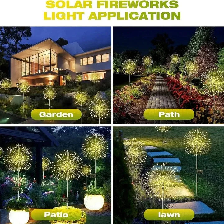 Solar Garden Stake Light Firework LED IP65