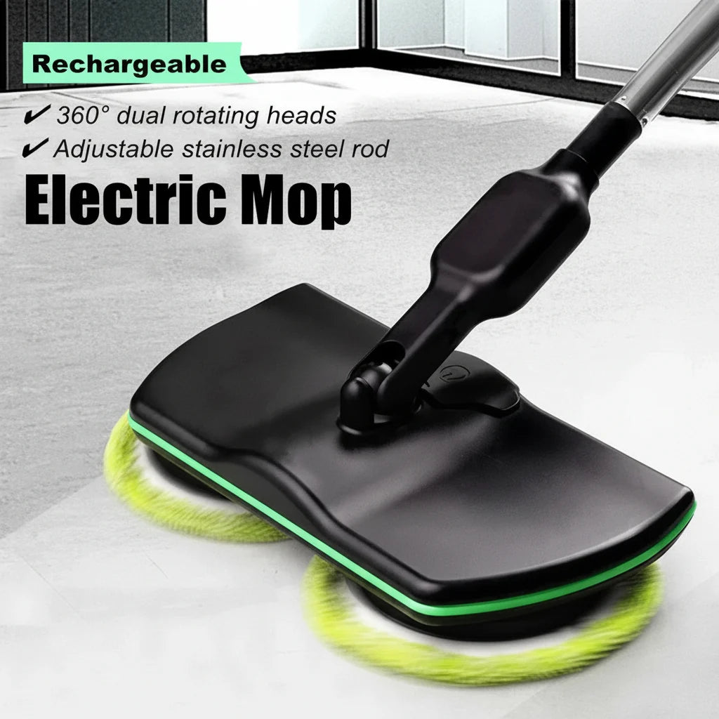 Spin Mop Cordless Dual-Motor 180-Degree Rotating Head