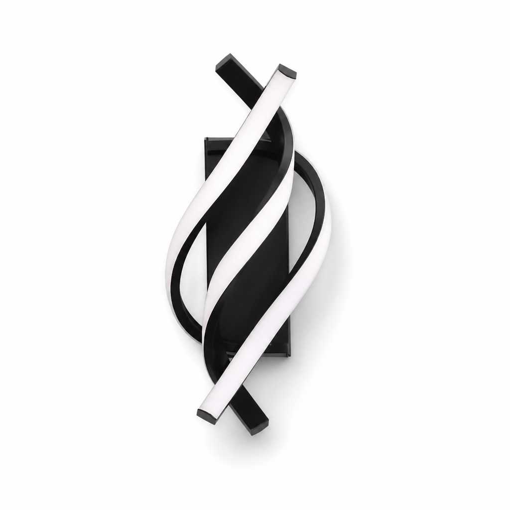 Spiral Curved Open-Frame Energy-Saving Wall Light