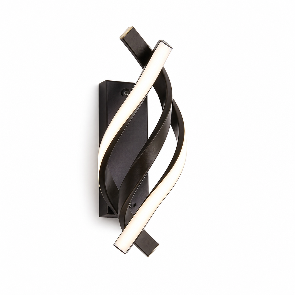 Spiral Curved Open-Frame Energy-Saving Wall Light