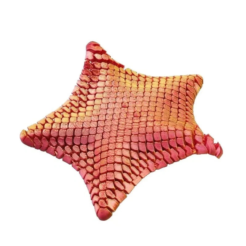 Starfish Fidget Toy Pose-Holding Click-Free 3D Printed