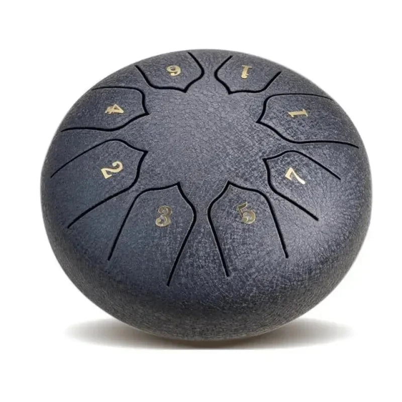 Steel Tongue Drum 8-Tone Pre-Tuned With Mallets