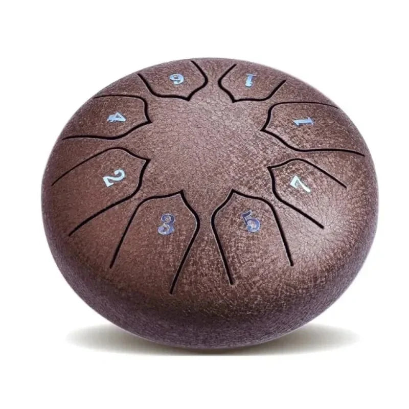 Steel Tongue Drum 8-Tone Pre-Tuned With Mallets