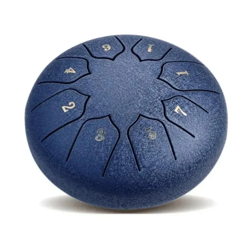 Steel Tongue Drum 8-Tone Pre-Tuned With Mallets