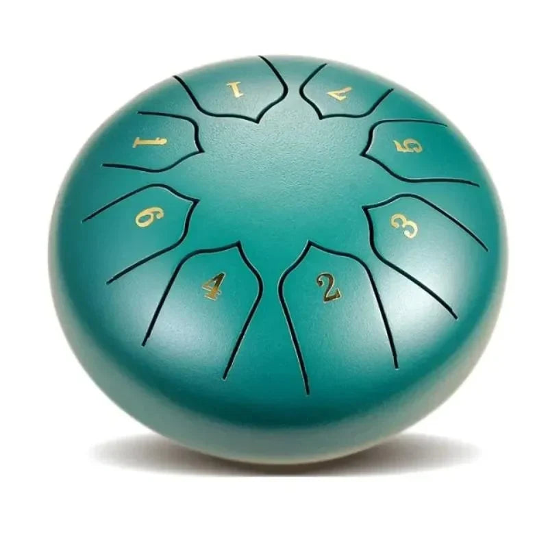 Steel Tongue Drum 8-Tone Pre-Tuned With Mallets
