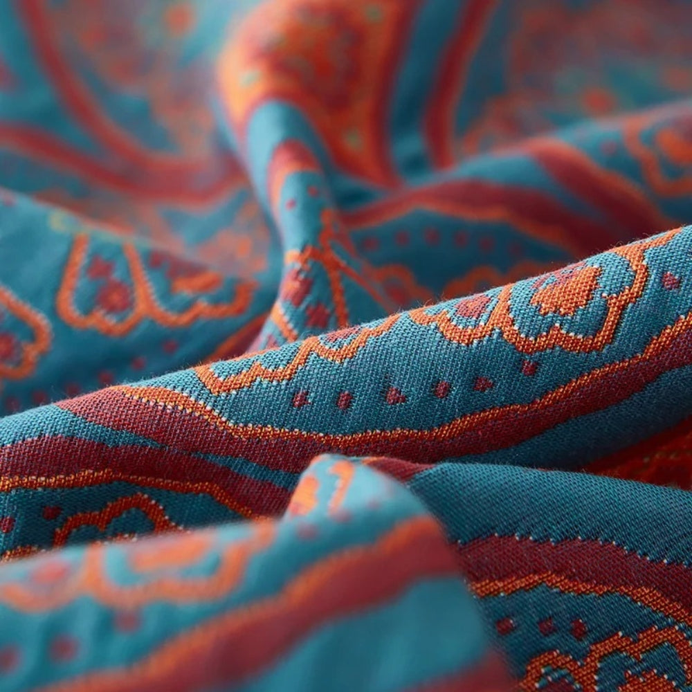Summer Blanket Reversible Ginkgo Breathable Cotton
