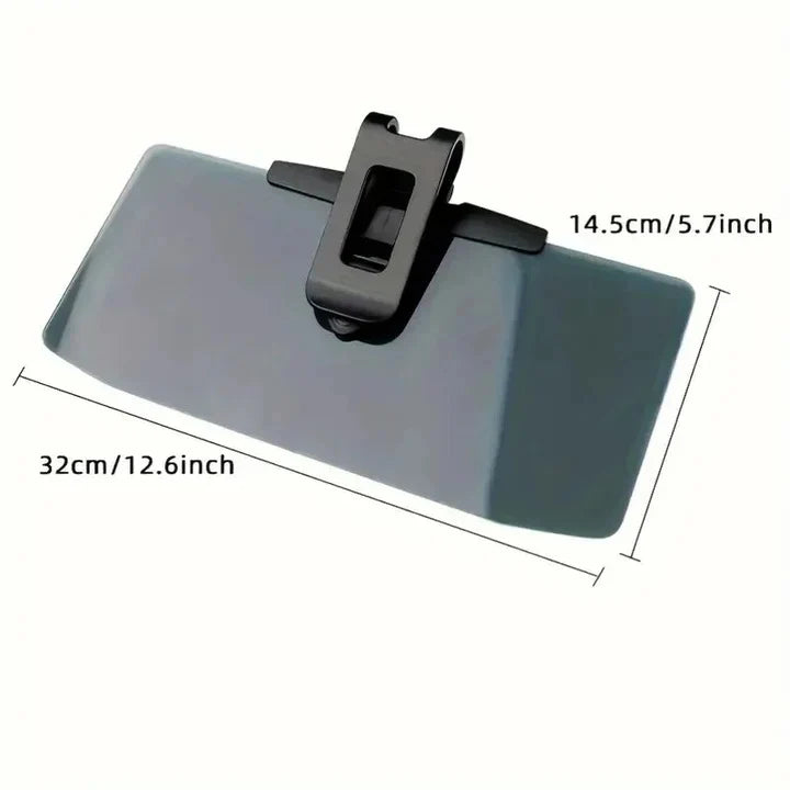 Sun Visor Extender Polarized Rotating Lens Clip-On Strap