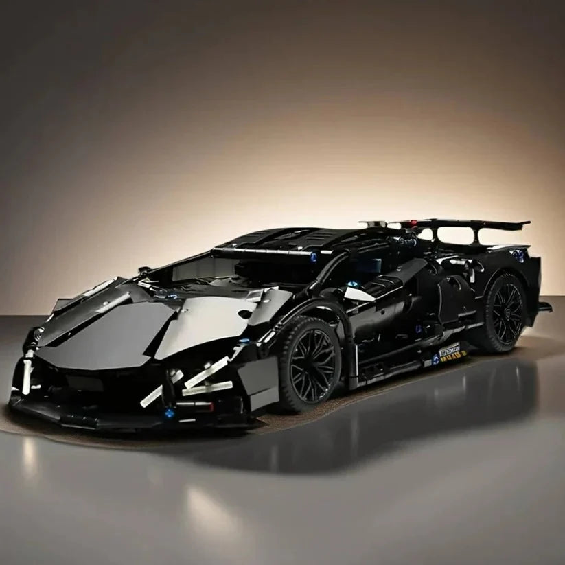 Supercar Model Kit 1288-Piece Opening Parts & Working Headlights