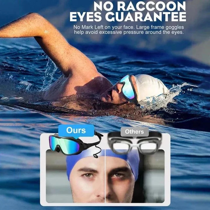 Swim Goggles Anti-Fog Wide-View Soft Silicone Seal