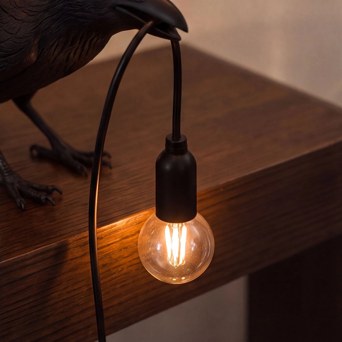 Table Lamp Adjustable Brightness Resin Plug-In
