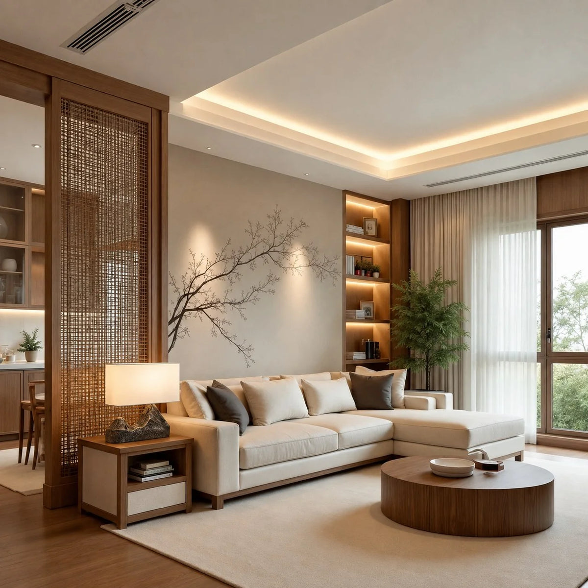 Table Lamp Bronze Resin Base LED Compatible