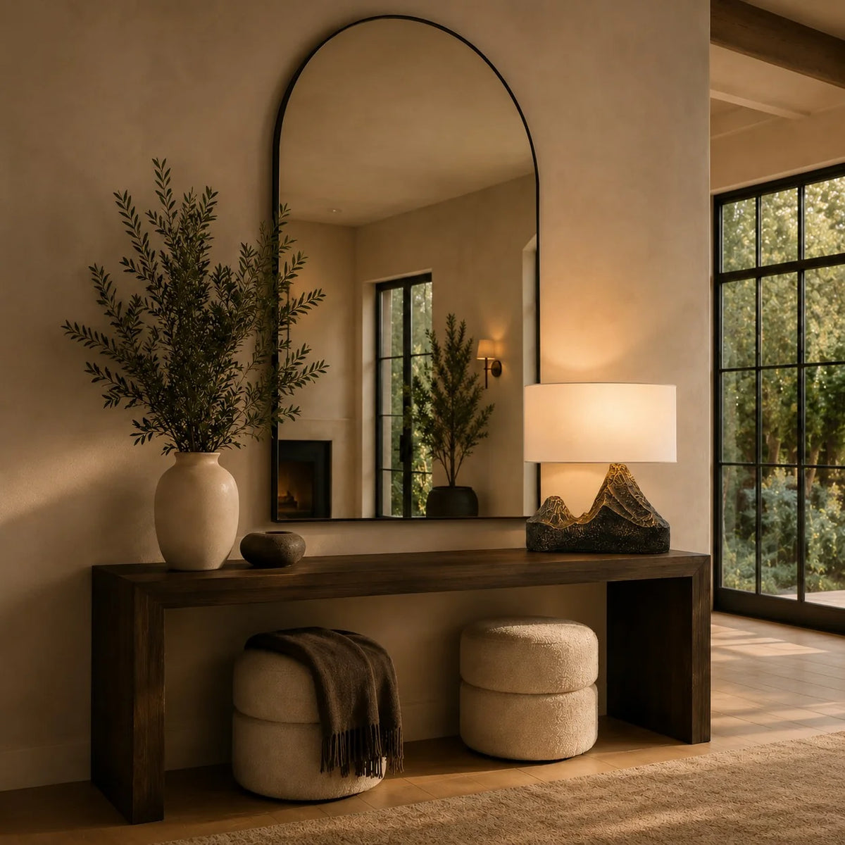 Table Lamp Bronze Resin Base LED Compatible