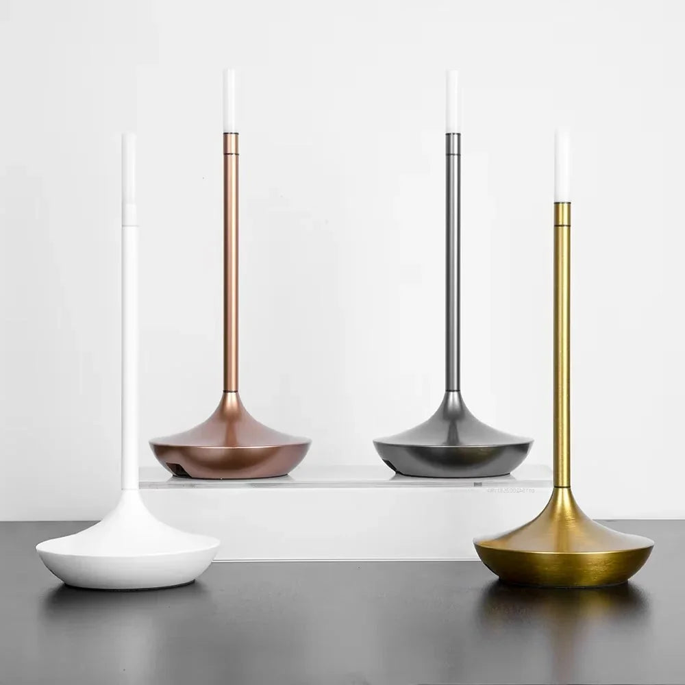 Table Lamp Cordless Rechargeable Candle-Style Warm LED