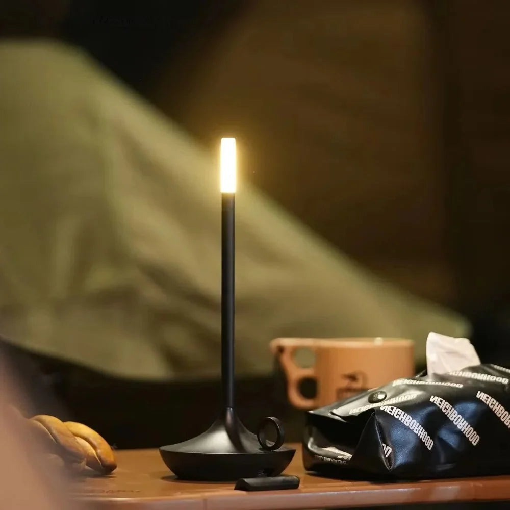 Table Lamp Cordless Rechargeable Candle-Style Warm LED