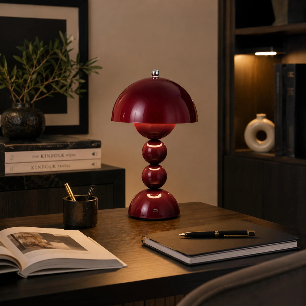Table Lamp Portable Acrylic Touch Control USB Charging