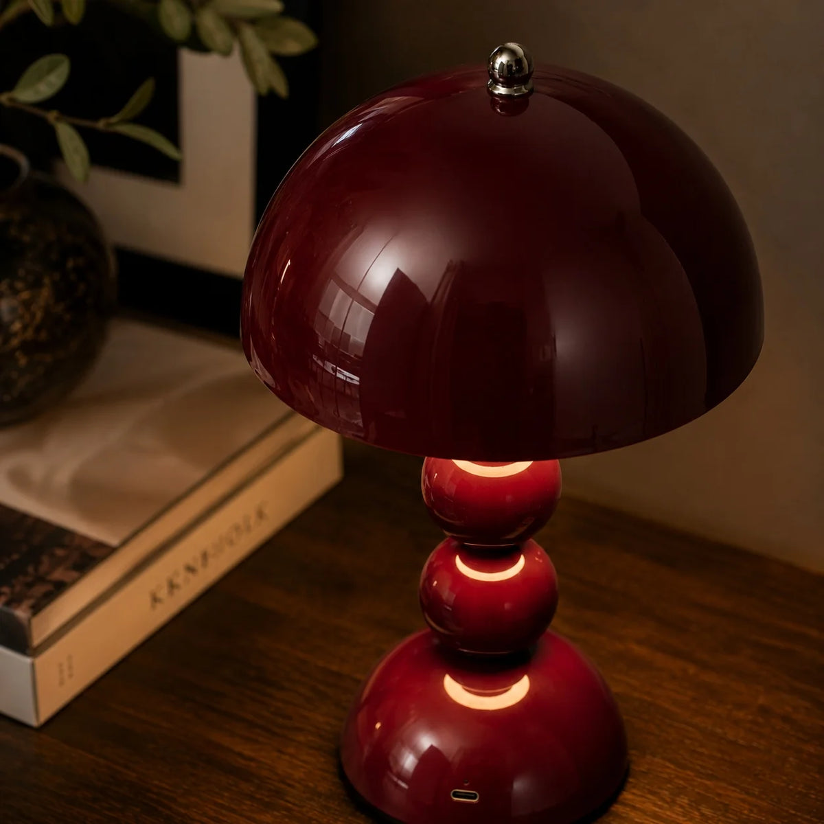 Table Lamp Portable Acrylic Touch Control USB Charging