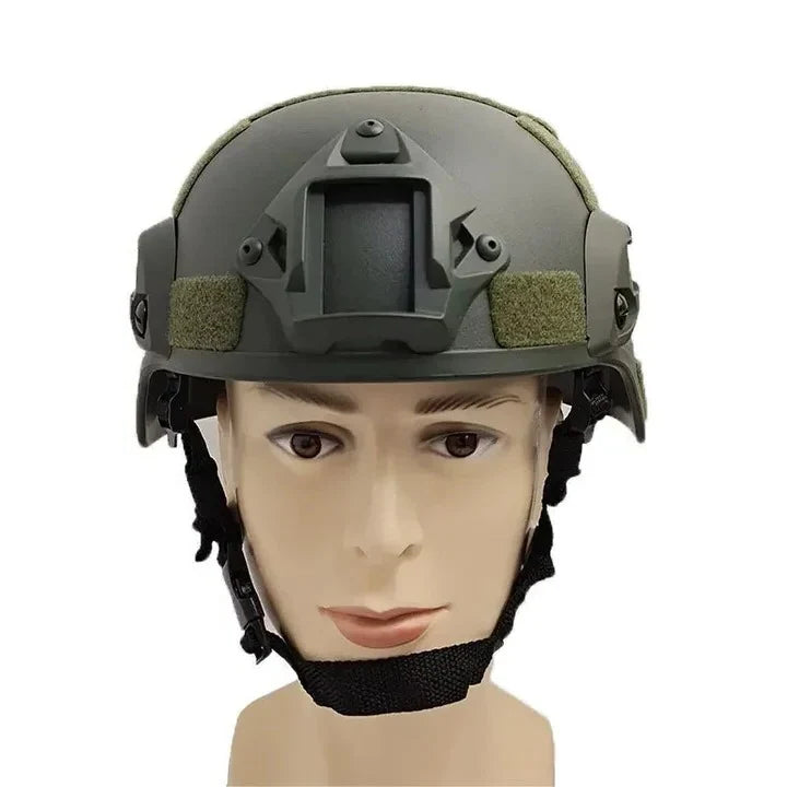 Tactical Helmet ABS Shell Accessory Rails Adjustable Fit