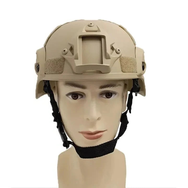 Tactical Helmet ABS Shell Accessory Rails Adjustable Fit