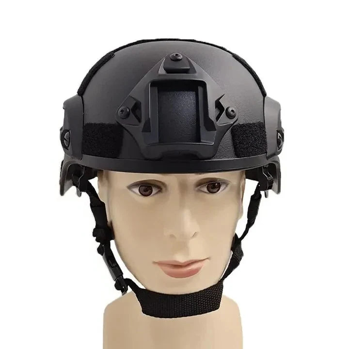Tactical Helmet ABS Shell Accessory Rails Adjustable Fit