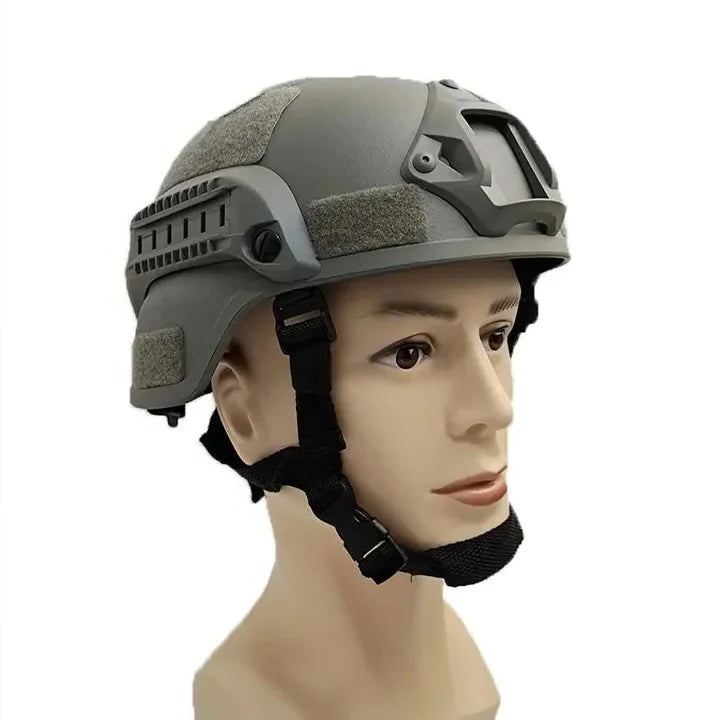 Tactical Helmet ABS Shell Accessory Rails Adjustable Fit