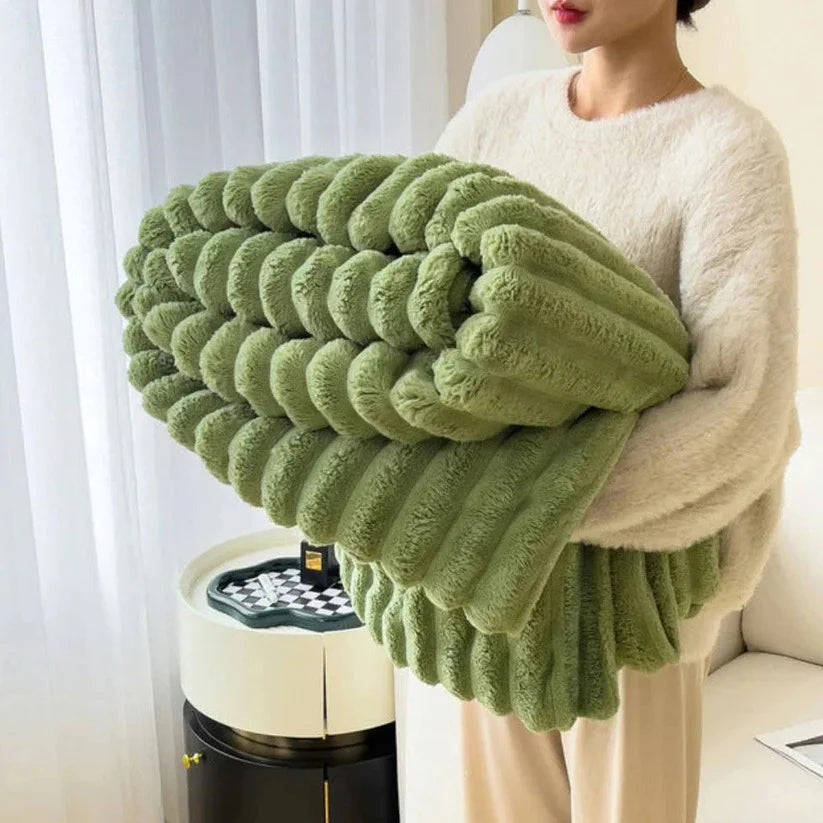 Throw Blanket Faux Fur Lightweight Machine Washable