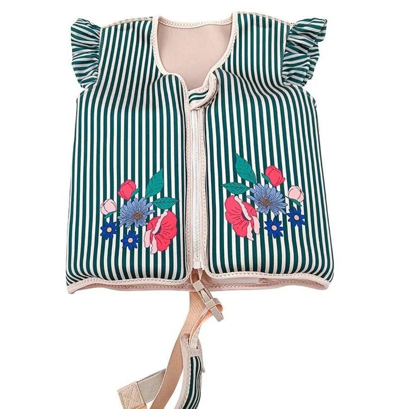 Toddler Swim Vest Neoprene Foam Zip & Safety Buckle