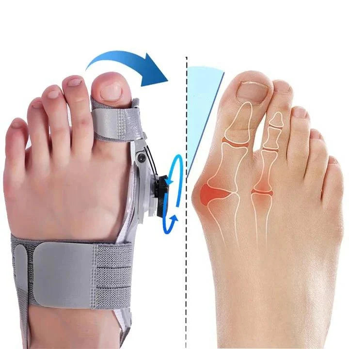 Toe Spacer Adjustable 3D Knob & Silicone Heel Strap