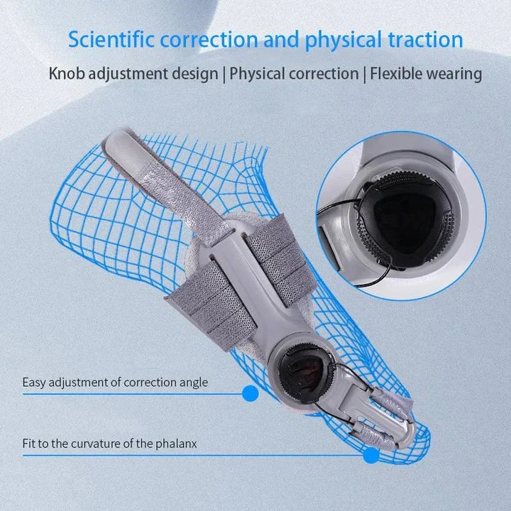 Toe Spacer Adjustable 3D Knob & Silicone Heel Strap