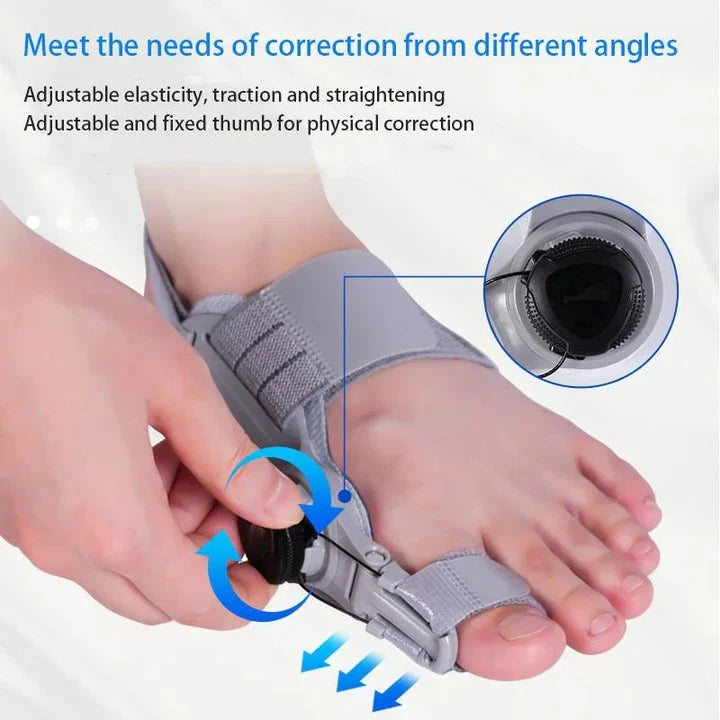 Toe Spacer Adjustable 3D Knob & Silicone Heel Strap